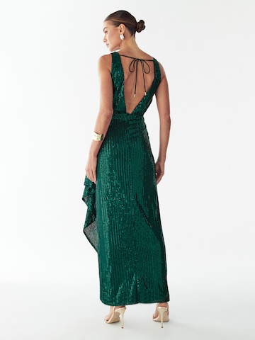 BWLDR Βραδινό φόρεμα 'Dewan' σε πράσινο: πίσω