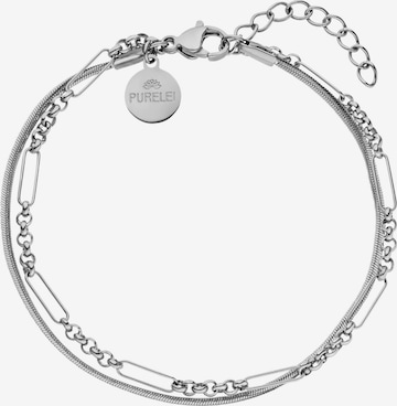 PURELEI Bracelet 'Sleeky-Unison' in Silver: front