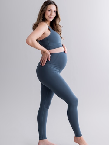 Skinny Pantalon de sport 'Maternity Leggings Cotton Touch' Hey Honey en vert