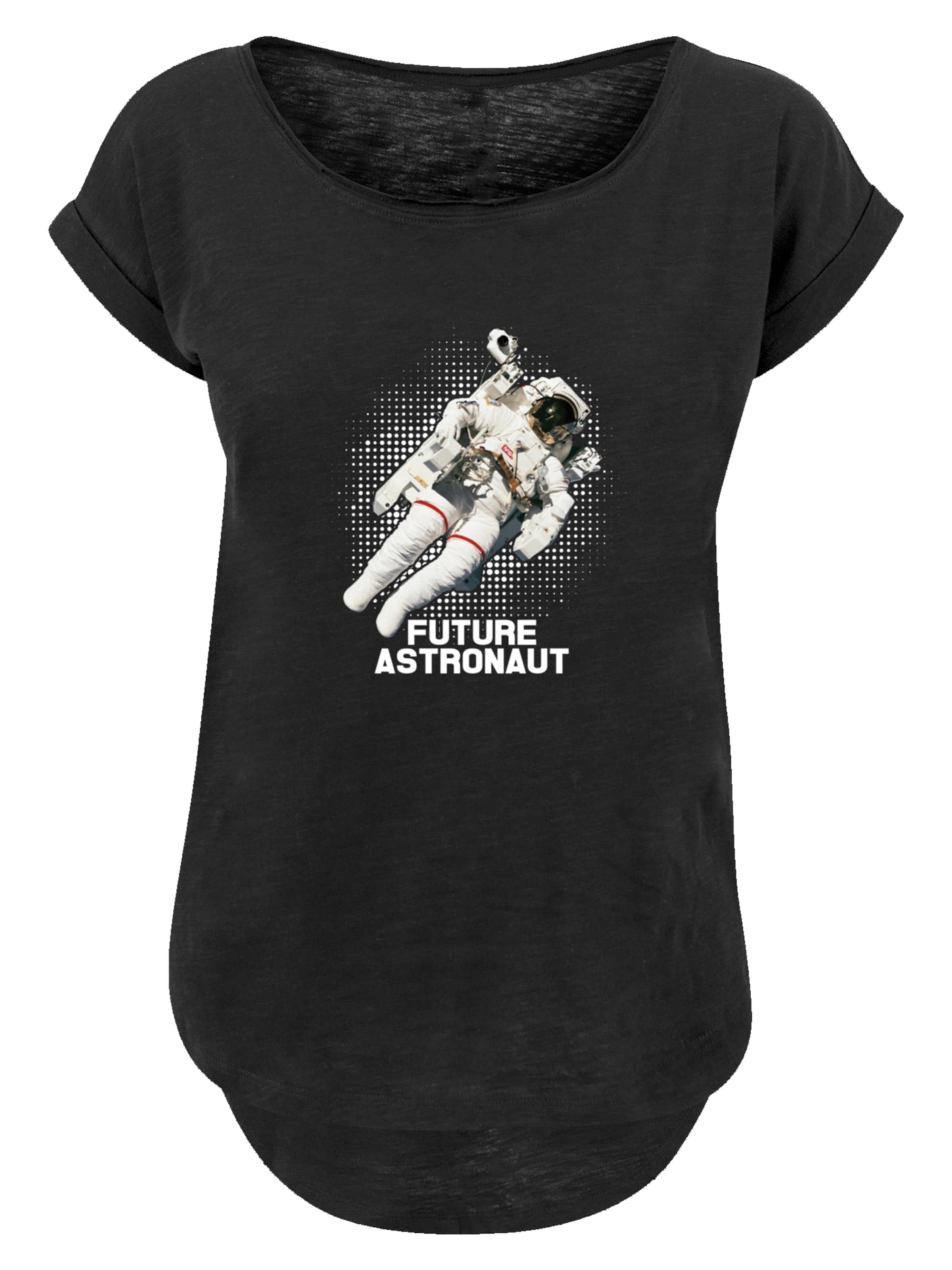 F4NT4STIC T-Shirt 'NASA Future Astronaut' in petrol / rot / schwarz / weiß, Produktansicht