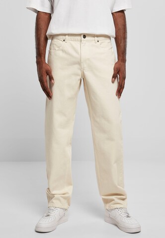 Urban Classics Regular Jeans in Beige: voorkant