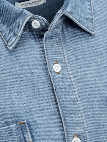 JACK & JONES Regular fit Button Up Shirt 'Jeff' in Blue