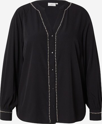 ONLY Carmakoma - Blusa 'CARSTUDDINA' em preto: frente