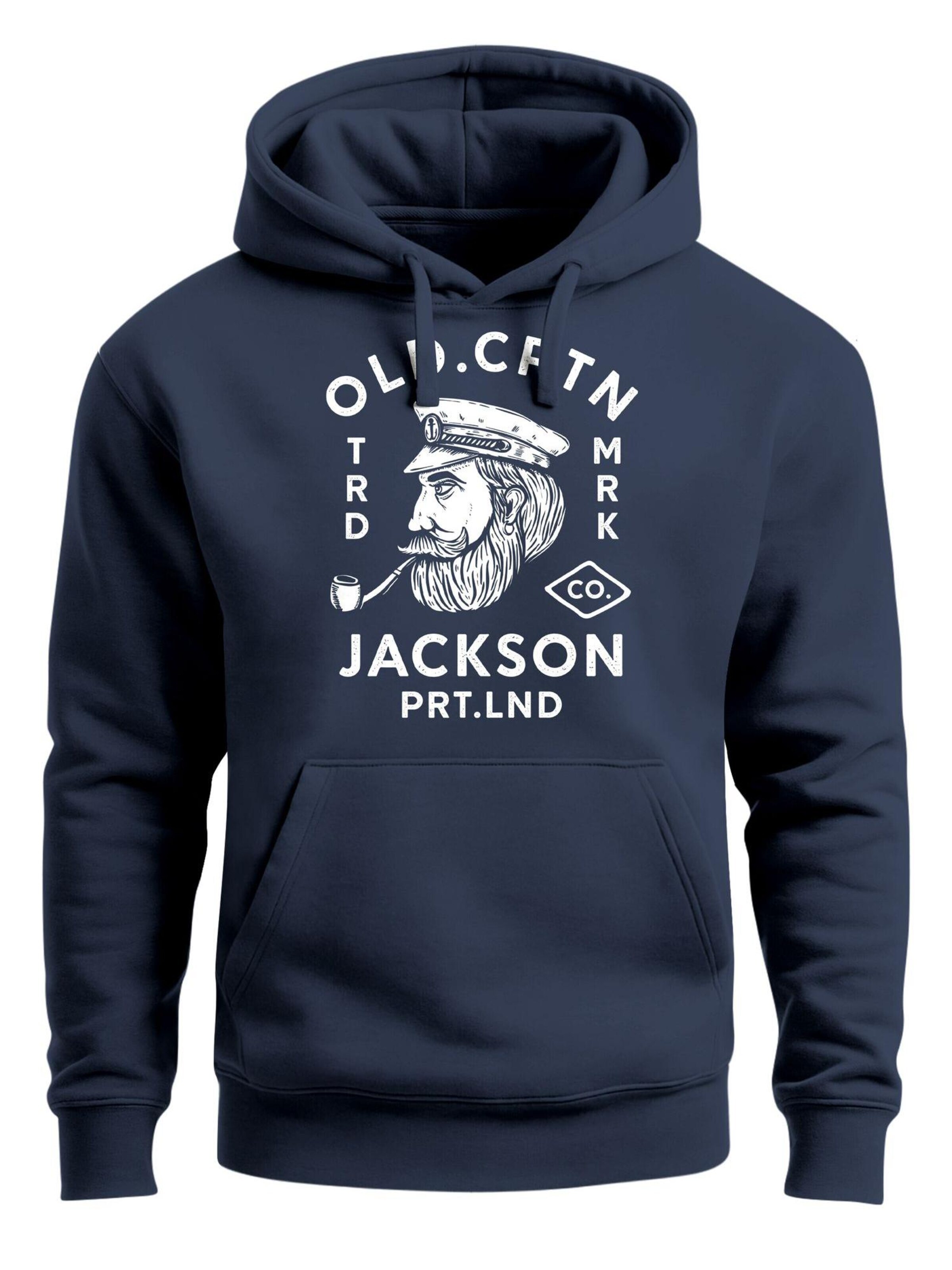 Neverless Sweatshirt 'Old Captain'‌‌‌‌‌‌‌‌‌‌ in Blau: Vorderseite