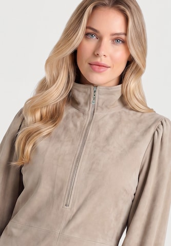 DreiMaster PREMIUM Kleid in Beige