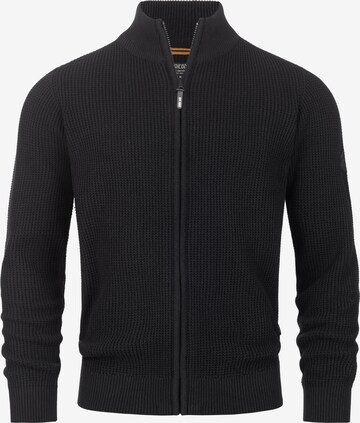 INDICODE JEANS Strickjacke 'Layton' in Schwarz: predná strana