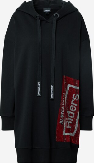 Just Cavalli Vestido en gris / rojo / negro, Vista del producto