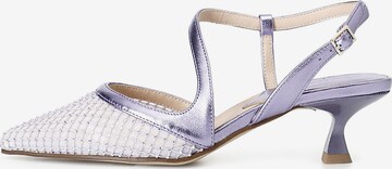 Escarpins à bride arrière CAFè NOIR en violet : devant