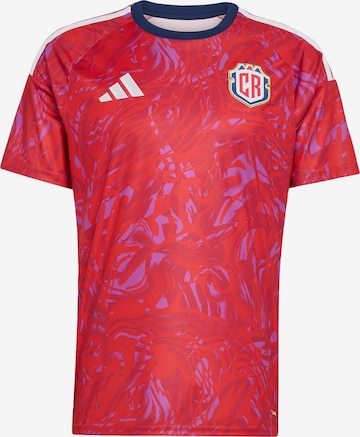 ADIDAS PERFORMANCE - Camiseta de fútbol en rojo: frente