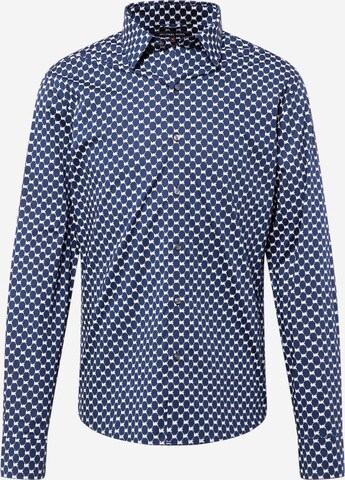 Michael Kors Slim fit Button Up Shirt in Blue: front