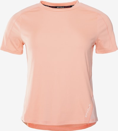 Spyder T-shirt fonctionnel en orange pastel, Vue avec produit