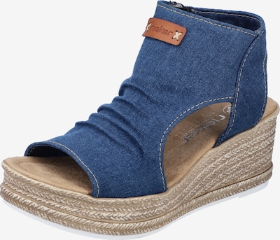 Rieker Sandale in blue denim / braun, Produktansicht