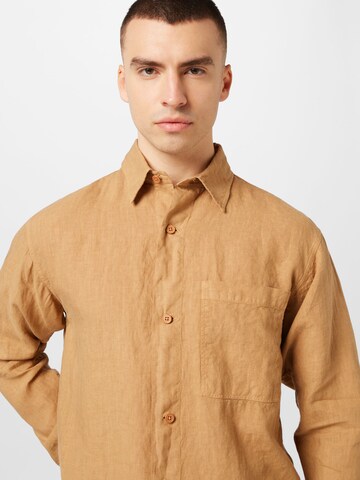 NN07 - Ajuste regular Camisa 'Adwin' en beige