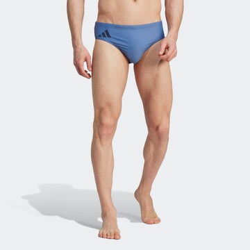 ADIDAS PERFORMANCE Athletic Swim Trunks in Blue: front