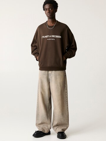 Pull&Bear Sweatshirt i brun
