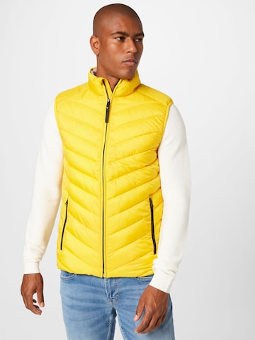 TOM TAILOR Vest in Yellow: front