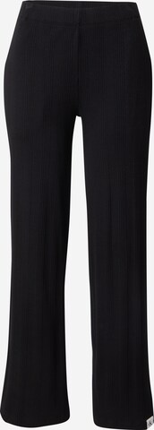 Calvin Klein Jeans Bootcut Broek in Zwart: voorkant