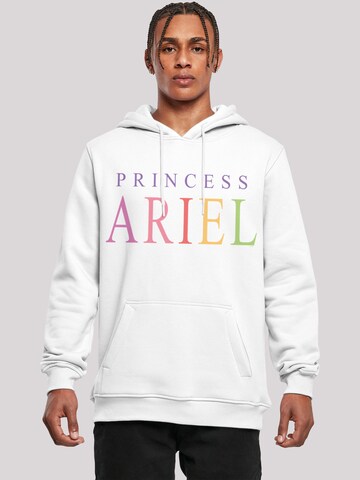 F4NT4STIC Sweatshirt 'Disney The Little Mermaid Ariel' in Wit: voorkant