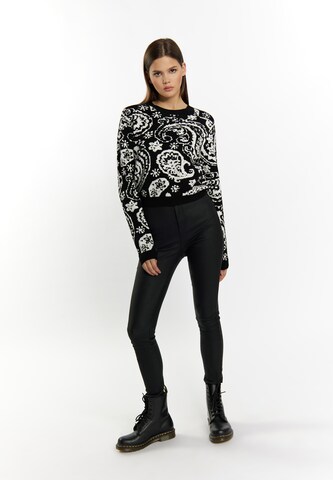 myMo ROCKS - Pullover 'Blonda' em preto