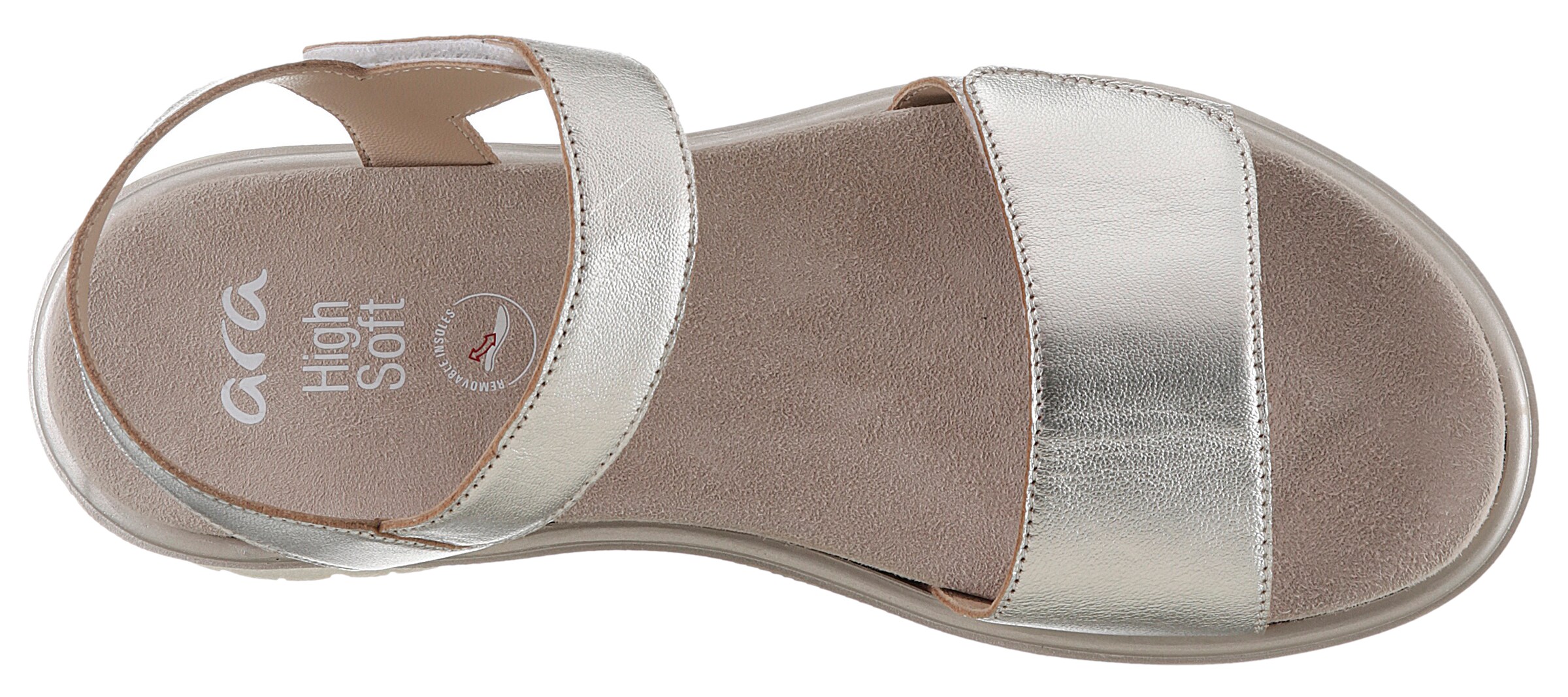 Sandalo 'Bilbao' di ARA in argento