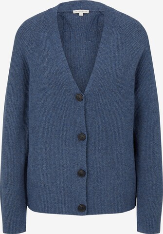 TOM TAILOR Knit cardigan in Blue: front