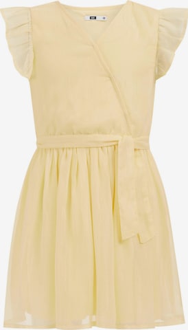 WE Fashion - Vestido em amarelo: frente