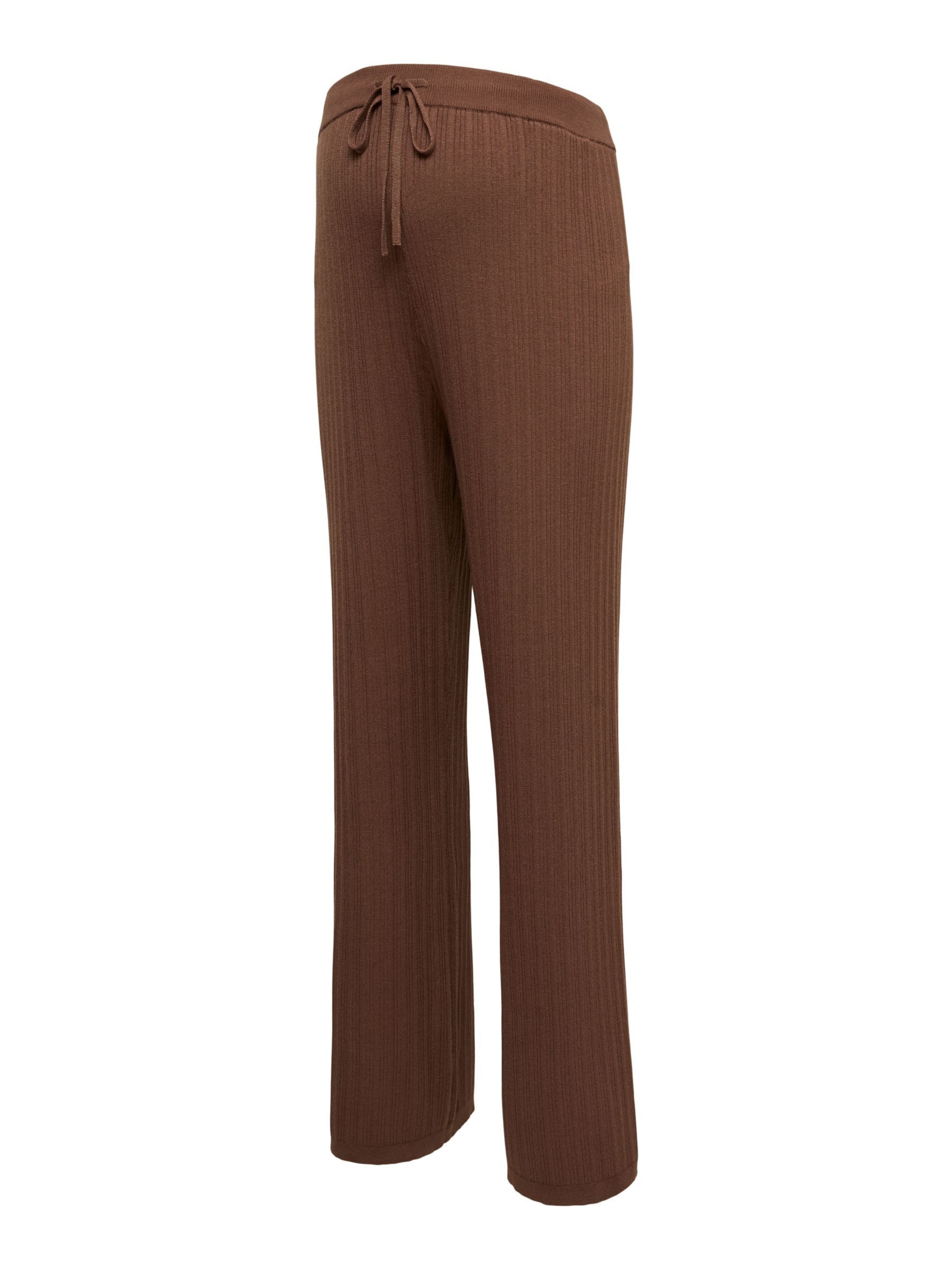 Vero Moda Maternity Свободный крой Штаны 'VMMWillow' в Коричневый: спереди