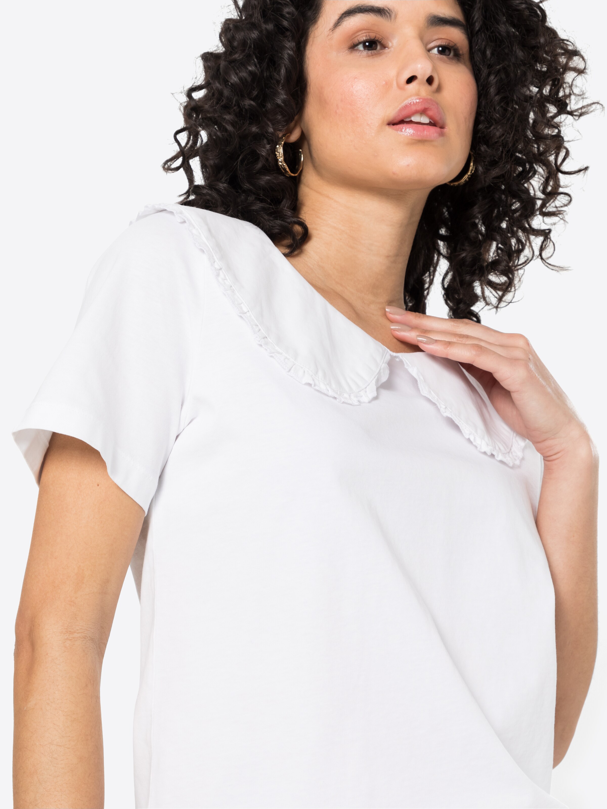 Frauen Shirts & Tops EDC BY ESPRIT Shirt 'Anglai' in Weiß - UX46816