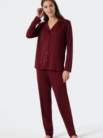 SCHIESSER Pyjama in Rot: predná strana