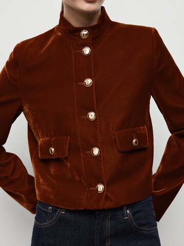 MANGO Prechodná bunda 'CLAUDI' - Hnedá