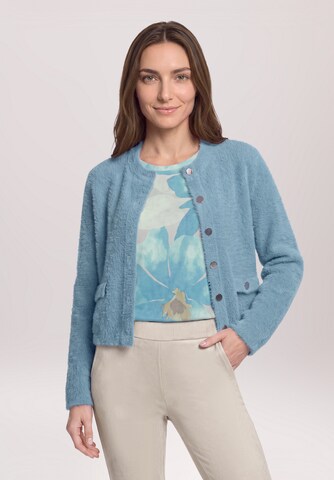 Betty Barclay Gebreid vest in Blauw: voorkant