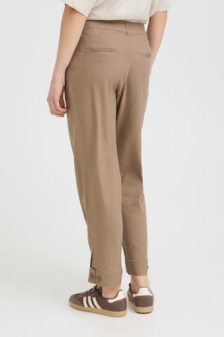 Effilé Pantalon à pince 'LUCA' Pulz en beige