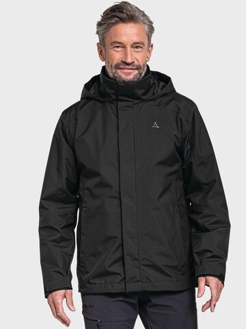 Schöffel Outdoor jacket in Black: front