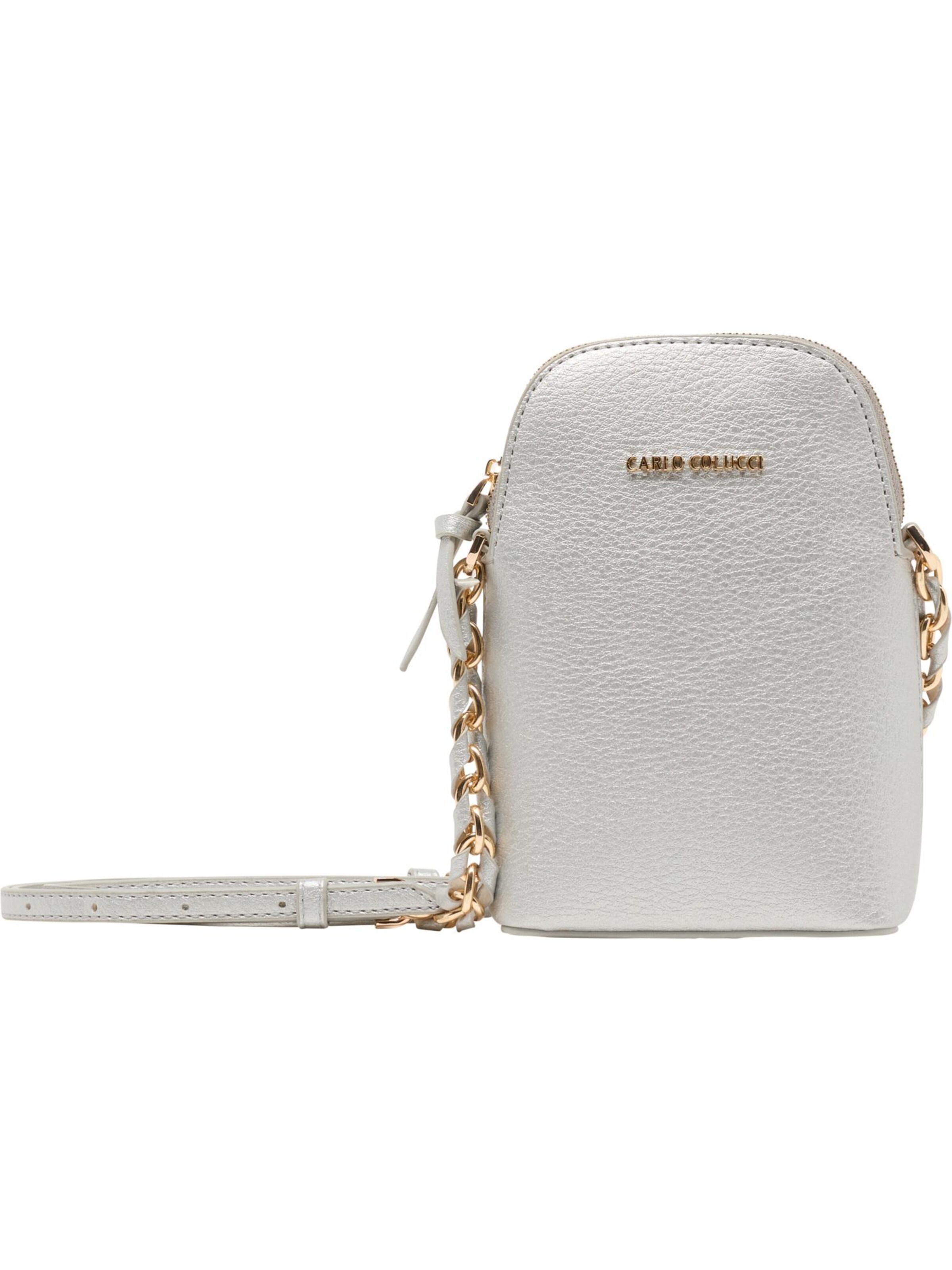 Carlo Colucci Schoudertas 'Delai' in Zilver: voorkant