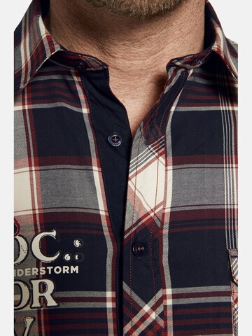 Jan Vanderstorm Comfort fit Overhemd 'Keke' in Blauw