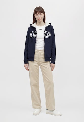 Gap Tall Sweat jacket 'V-FRANCHISE' in Blue: front