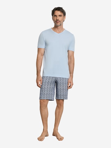 Hanro Pajamas long ' Night & Day ' in Blue: front