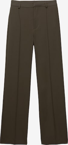 Pull&Bearregular Hlače - zelena boja: prednji dio