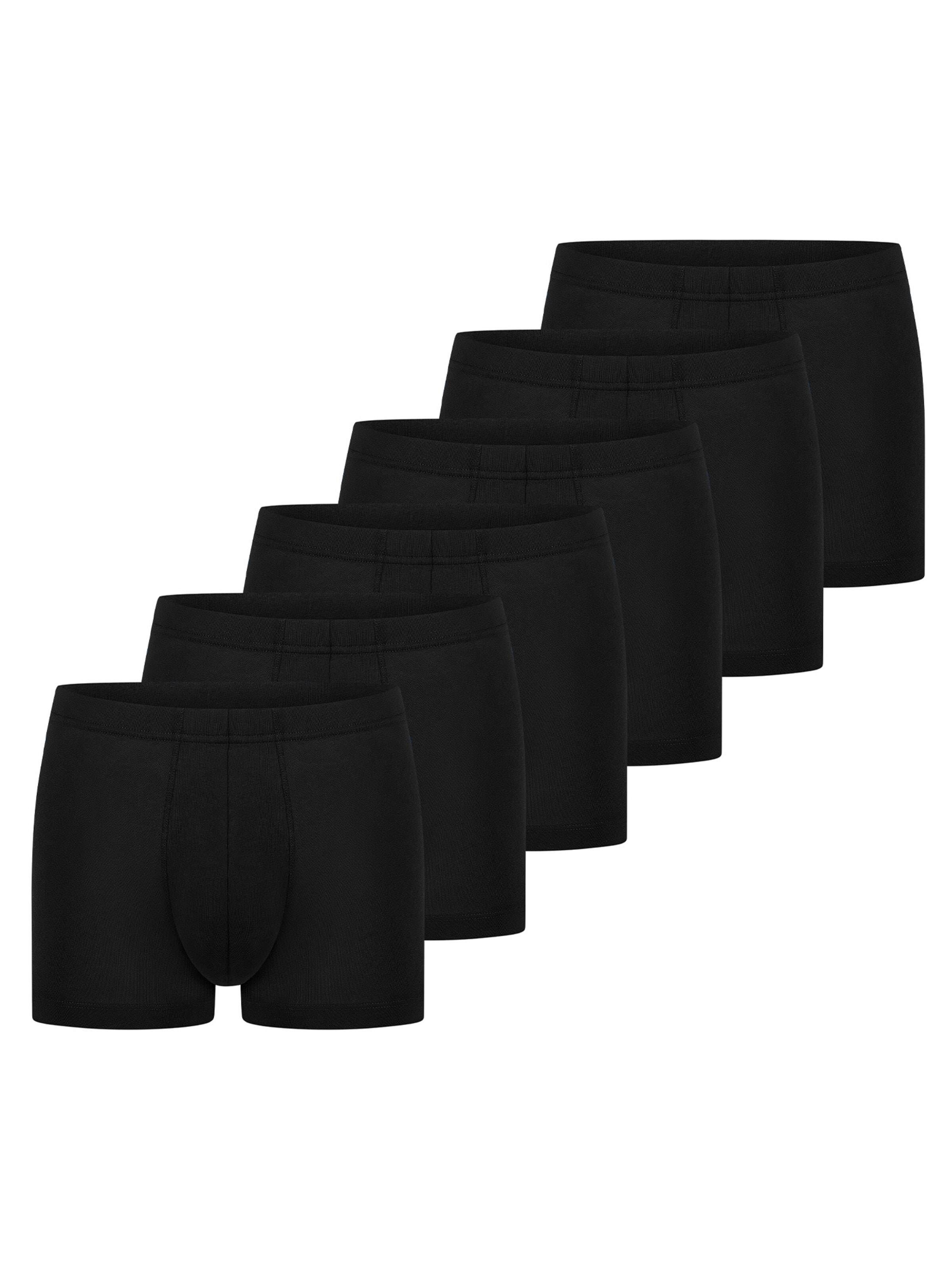 SCHIESSER Boxer shorts '95/5 Essentials - Cotton' in Black: front