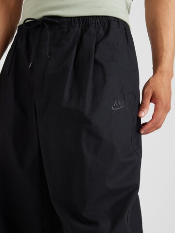 Nike Sportswear - Loosefit Pantalón 'CLUB' en negro