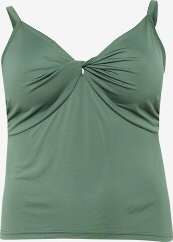 Guido Maria Kretschmer Curvy Top 'Rosie' in Groen: voorkant