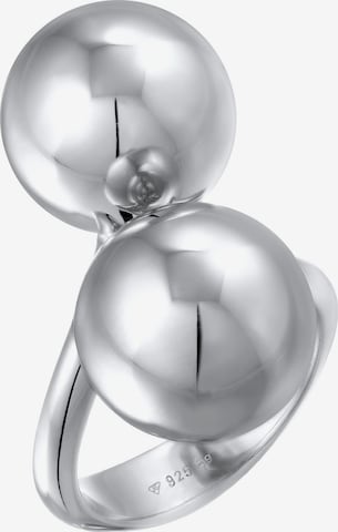 ELLI PREMIUM Ring 'Chunky' in Silber: Vorderseite