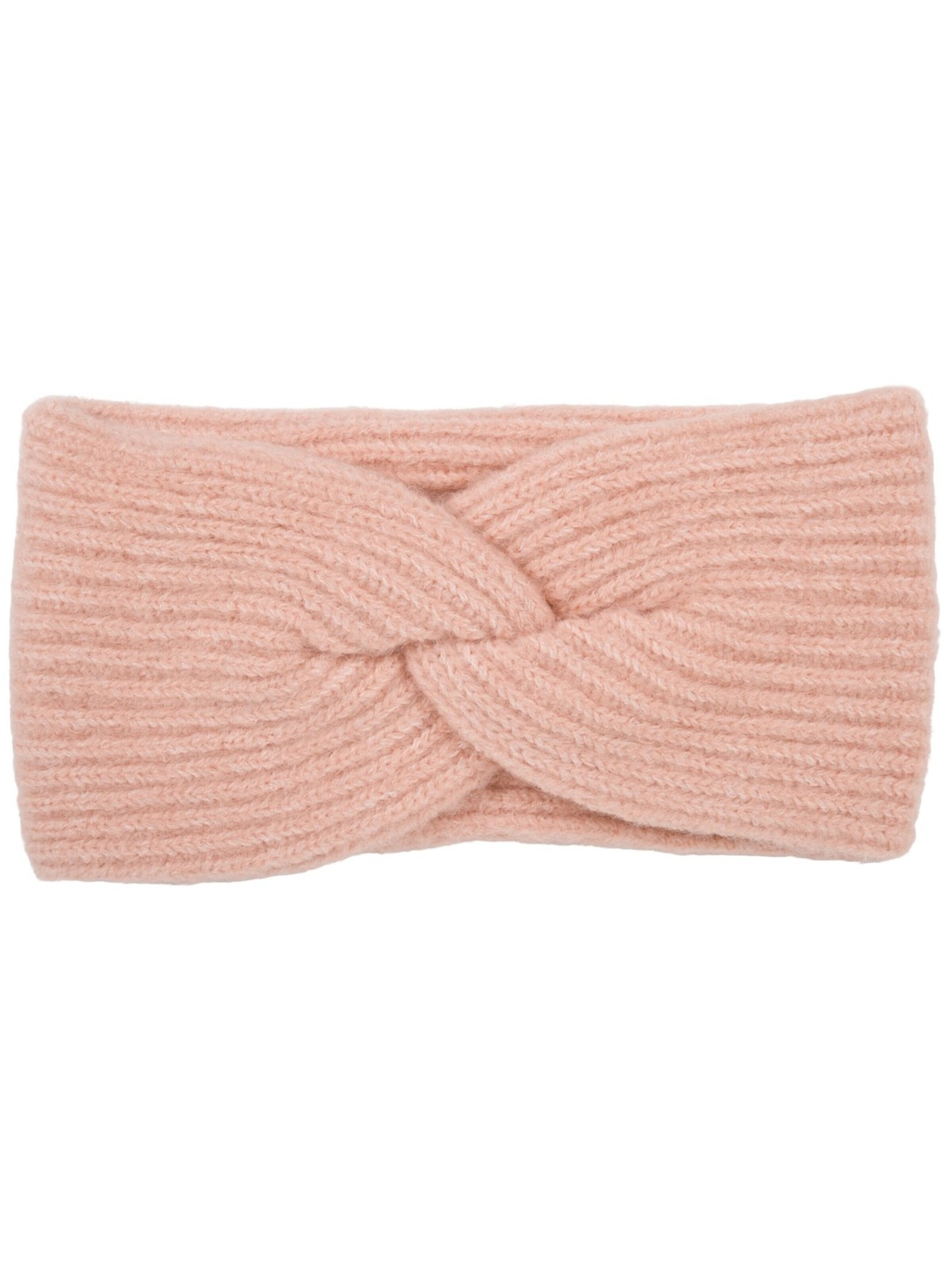 styleBREAKER Headband 'Strick Stirnband Rippenmuster Twist Knoten' in Pink: front