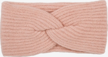 styleBREAKER Headband 'Strick Stirnband Rippenmuster Twist Knoten' in Pink: front