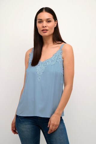 Top 'Anna' di Cream in blu: frontale