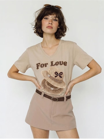 Maglietta 'T-Shirts' di Bianco Lucci in beige