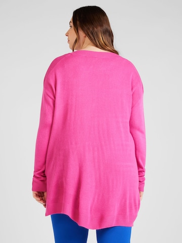 ONLY Carmakoma Sweater 'AMALIA' in Pink