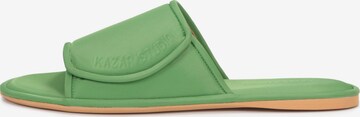 Kazar Studio Slippers in Green: front