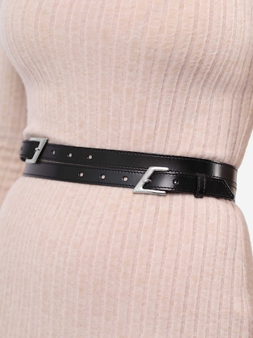 Ceinture 'Divergent Belt' Haute Cuir en noir