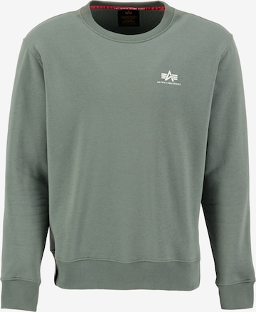 ALPHA INDUSTRIES Sweatshirt in Groen: voorkant